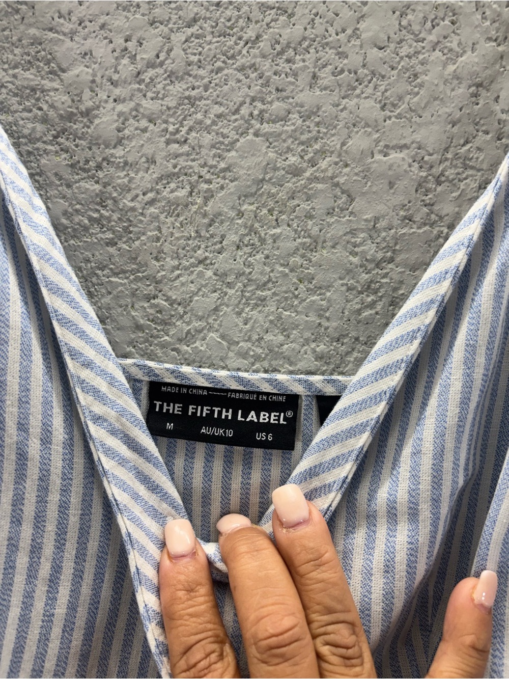 The Fifth Label Blue and White Striped Midi Dress - Picture 5 of 8